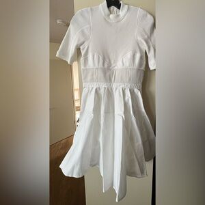 Alexander Wang White Ribbed Garment